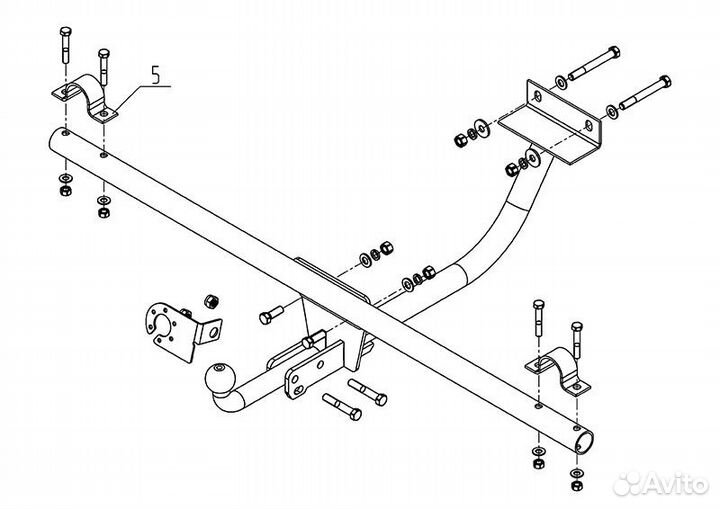 Фаркоп на ваз Нива 4x4 Урбан, Автос