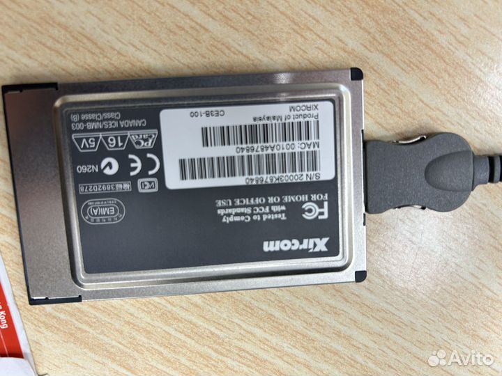 Сетевая карта pcmcia Xircom ethernrt 10/100