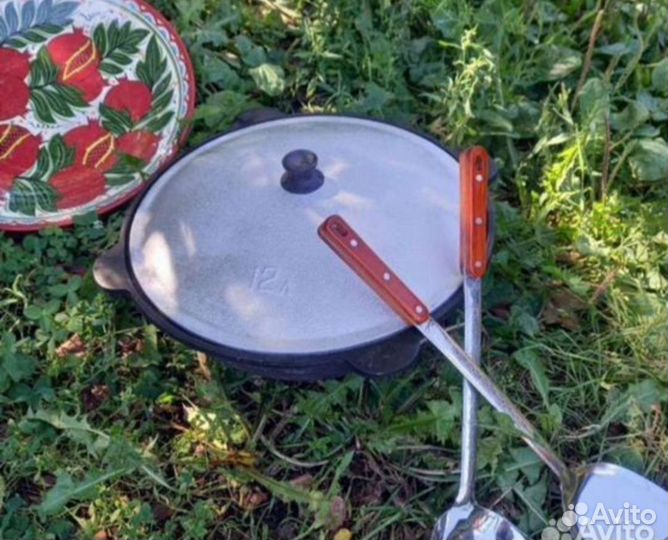 Казан чугунный узбекский 12 литров