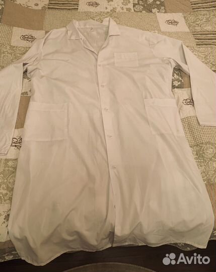 Белый медицинский халат мужской 64 размер 5 XL