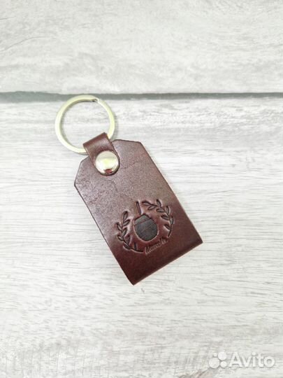 Брелок из нат.кожи