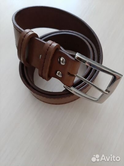 Мужской кожаный ремень ручной работы