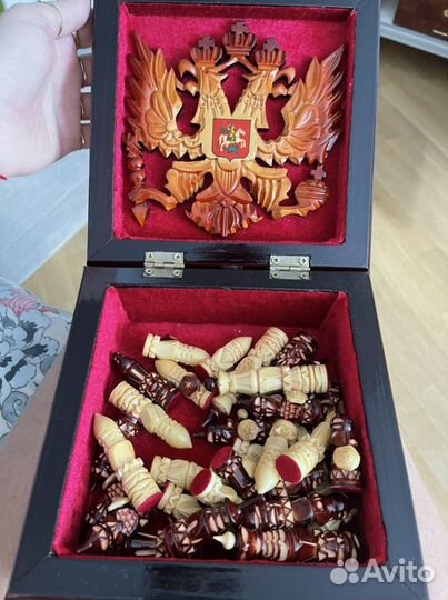 Шахматы резные ручной работы