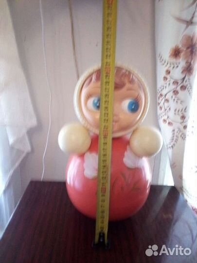 Игрушка неваляшка кукла большая. СССР. Доставка
