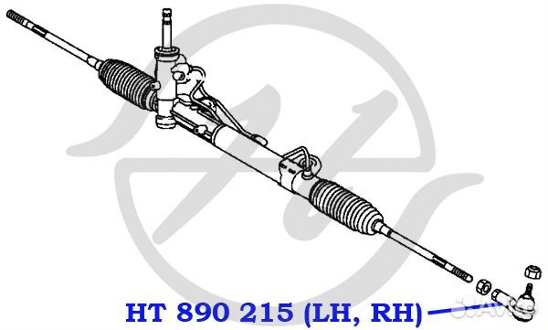 Наконечник рулевой тяги прав / лев HT890215