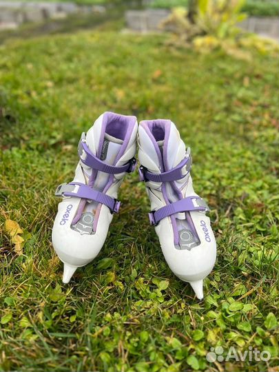 Коньки фигурные детские oxelo раздвижные 32-34