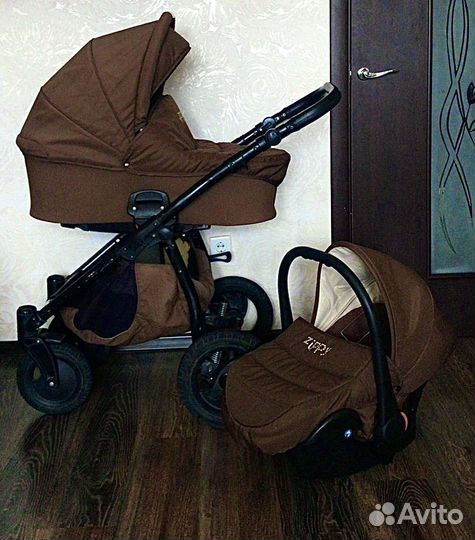 Коляска 3в1 Zippy Коричневая