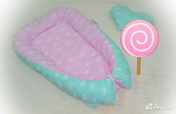 Воздушно-зефирный мятно-розовый комплект