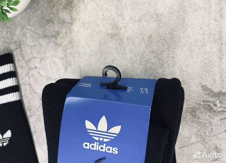 Носки Adidas чёрные оригинал