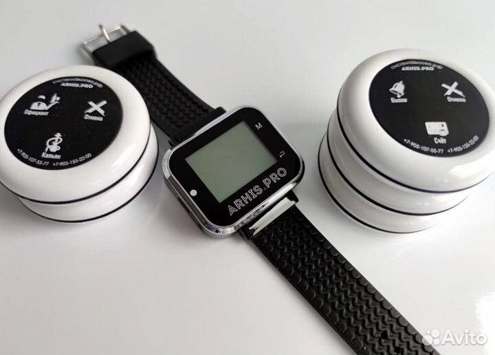 Кнопка вызова персонала, официанта, часы-пейджер