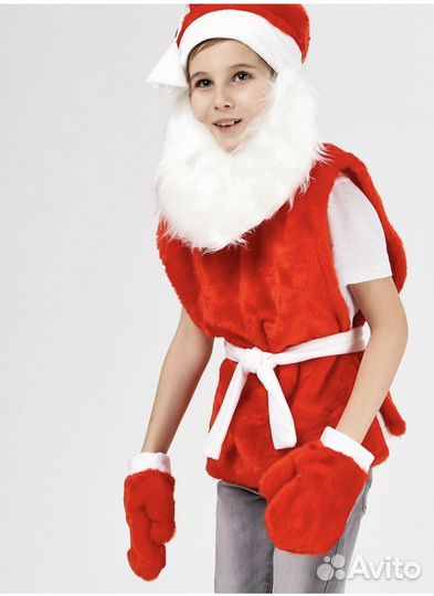 Костюм гномика санты 104-128