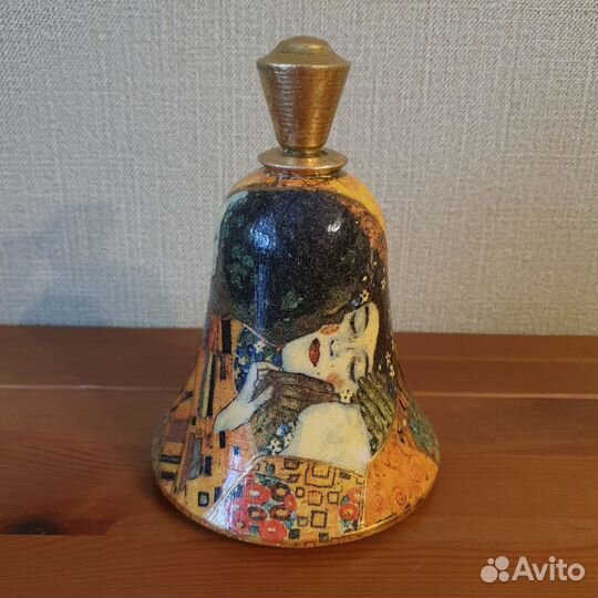 Большие новогодние деревянные колокольчики