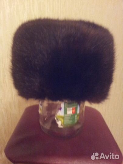 Мужская зимняя шапка из коричневой андатры (формов