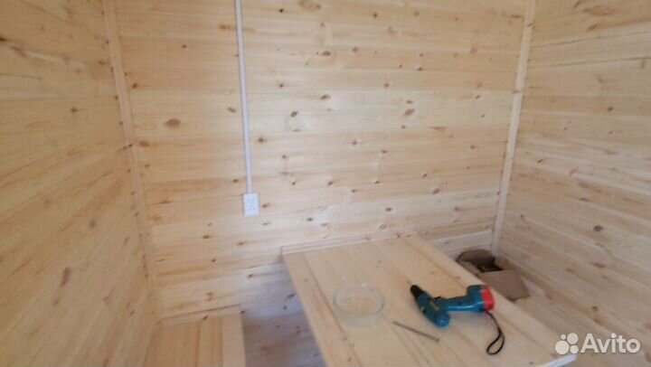 Мобильная баня из бруса 7x2.3 под ключ