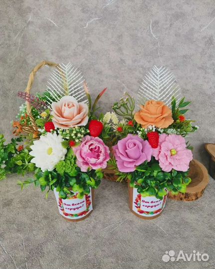 Бюджетные букетики мыло