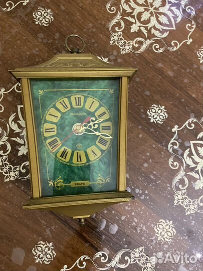 Часы настенные кварцевые янтарь