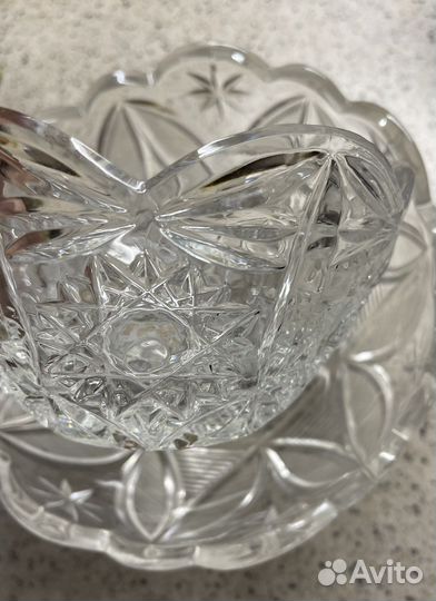 Салатник хрустальный