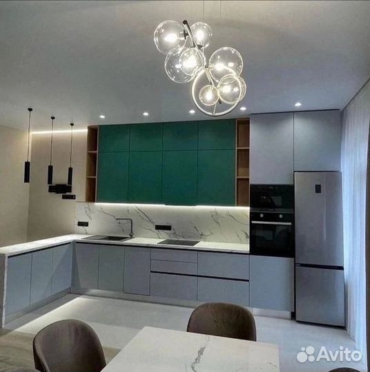 Кухня в стиле IKEA с замером