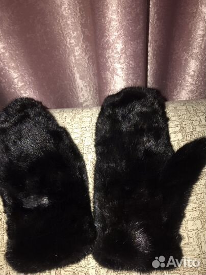 Норковые варежки