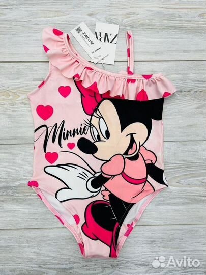 Купальник детский слитный minni zara 110 146
