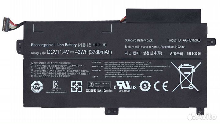 Аккумуляторная батарея для ноутбука Samsung 370R5E
