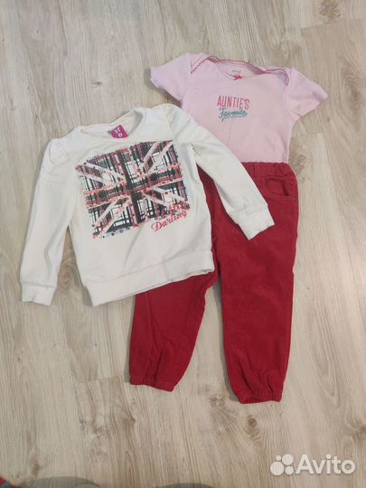 Одежда на девочку 1.5-2 года пакетом