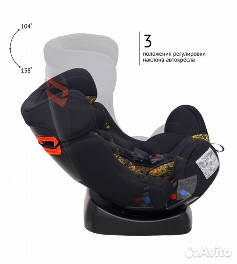 Прокат. Бесплатная доставка. Автокресло zlatek