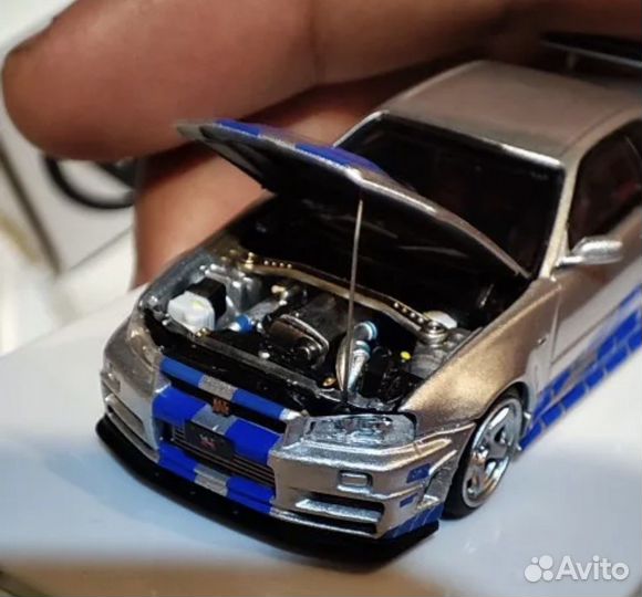 Time Micro 1:64 Nissan Skyline GTR R34 Форсаж