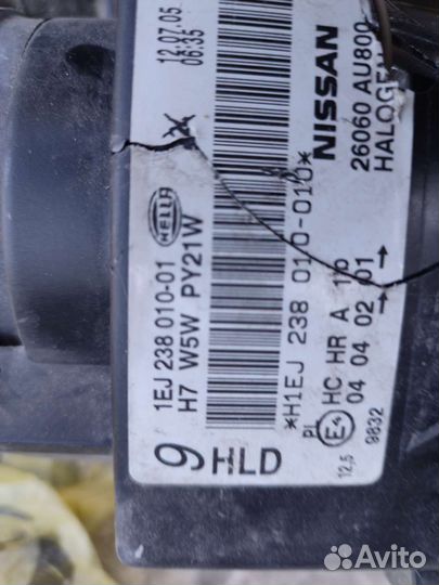 Фара ниссан