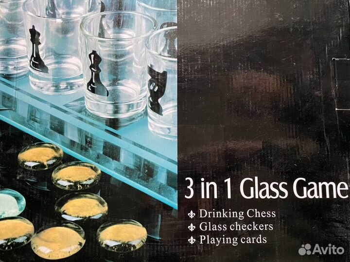 Набор для игры в шахматы рюмками