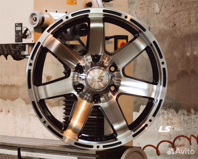 LS 1289 7.5x17 6*139.7 ET25 DIA106.1 BKF Литой