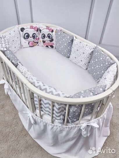 Бортики в кроватку + одеялко