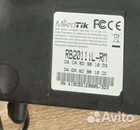 Роутер Mikrotik RB 2011 iL-RM Без Wifi бу 5*