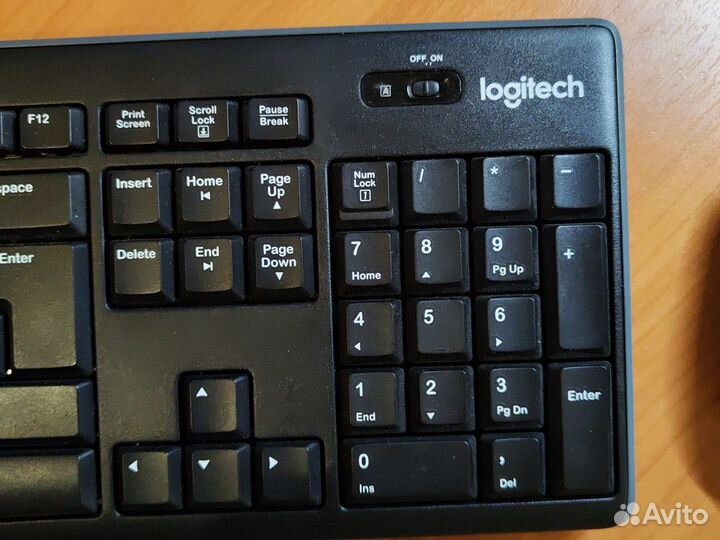 Беспроводные клавиатура и мышь logitech
