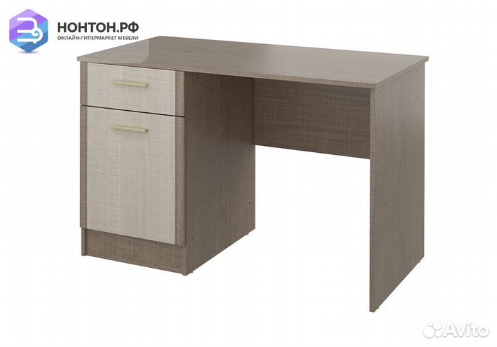 Стол компьютерный Юта крослайн карамель / латте