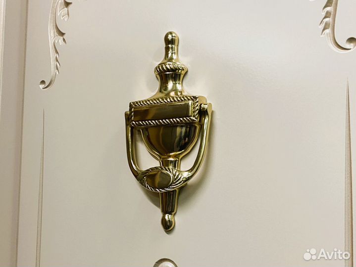 Ручка в английском стиле Дверная Стучалка Латунь