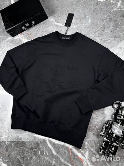 Свитшот Dolce Gabbana мужской черный кофта