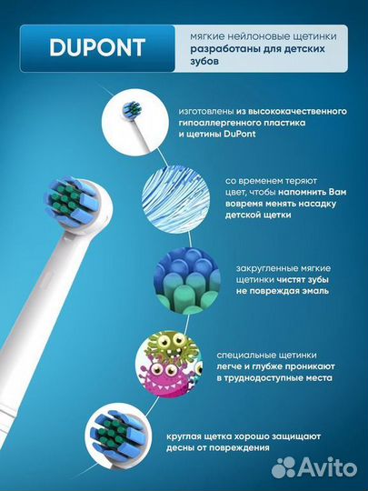 Детская электрическая зубная щётка новая