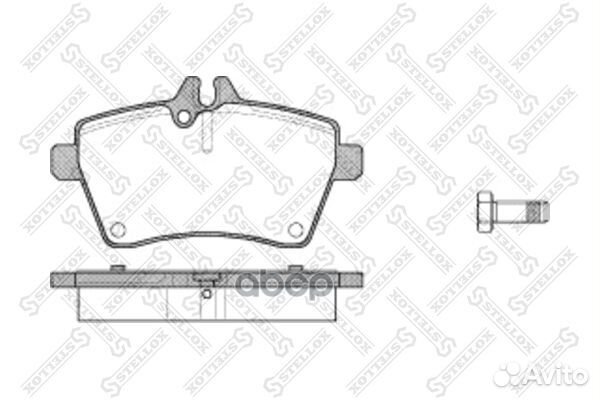 1155 000-SX 1144 00 колодки дисковые п MB W16