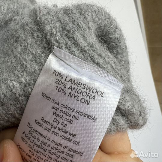 S Шерсть ангора джемпер Knit-ted