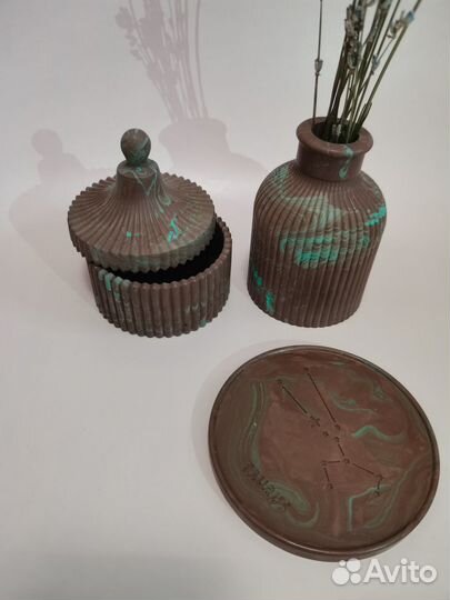 Декор для интерьера - Каштановая бирюза