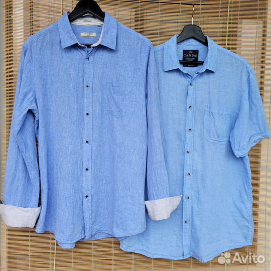 Рубашки лен canda