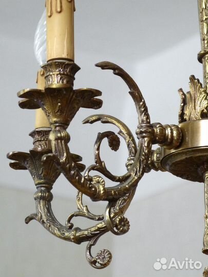 Антикварная люстра. Ампир. Италия