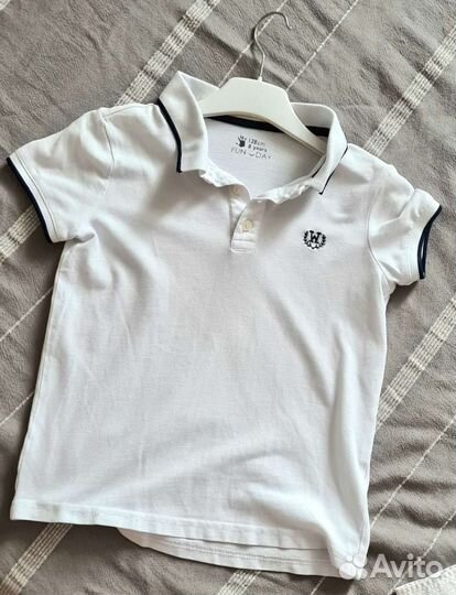 Футболка polo белая