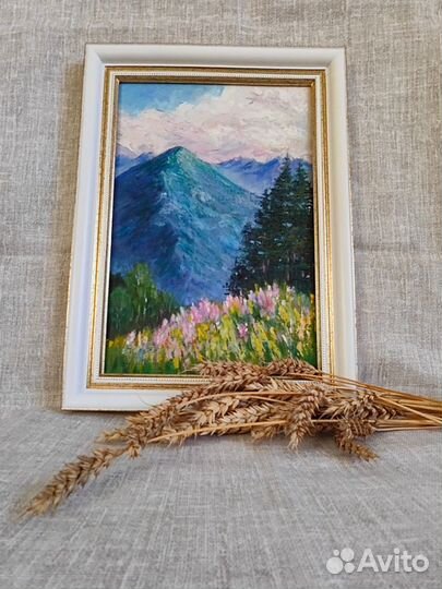 Картина маслом Высокогорье Алтая