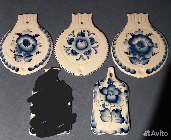 Доска сырная гжель