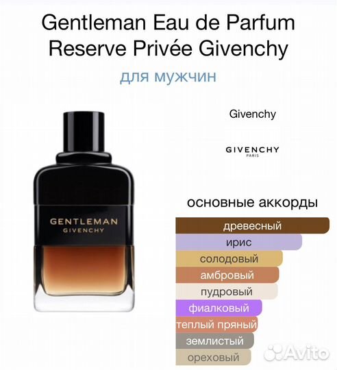 Мужской парфюм givenchy