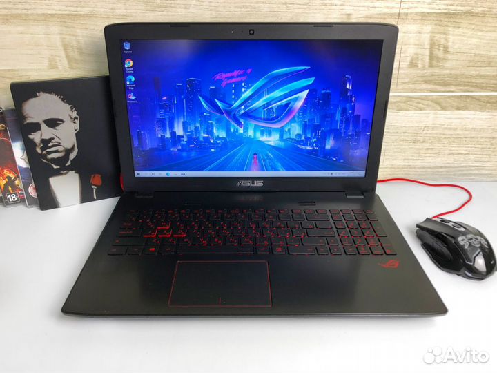 Игровой ноутбук asus ROG i7/GeForce/17.3