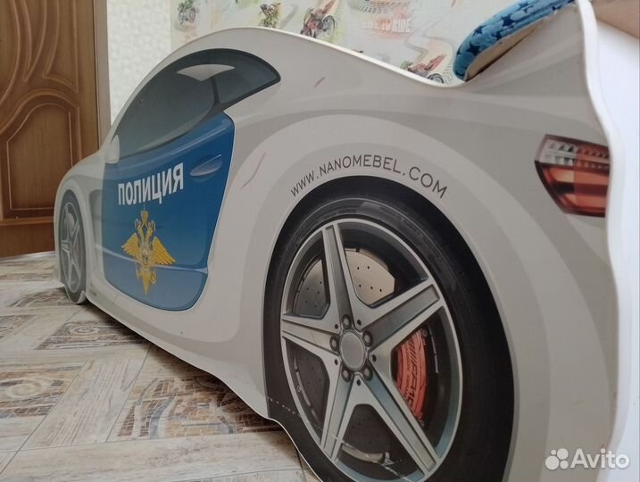 Детская кровать машина с подсветкой