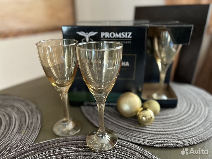 Новые наборы бокалов и рюмок